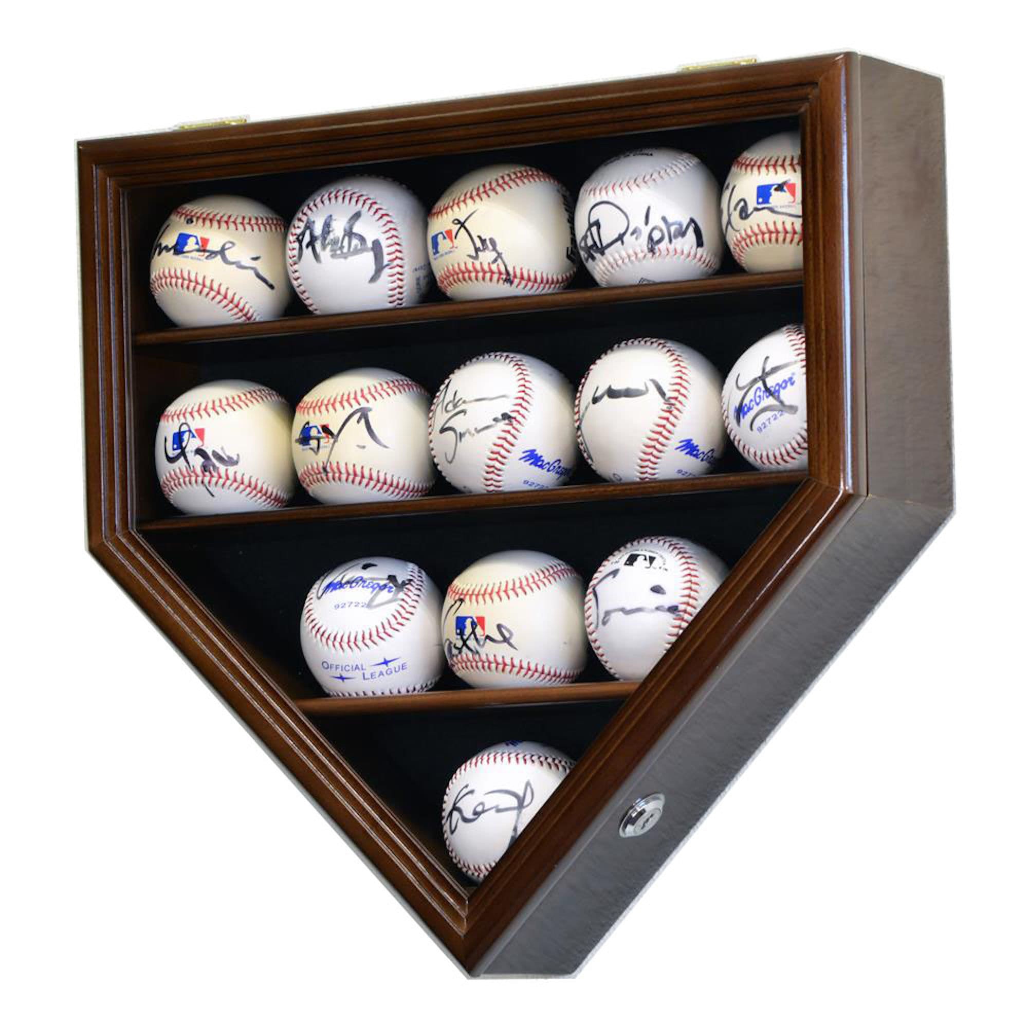 Supporto Espositore Per Baseball In Legno - Porta Palla Regolabile Per Memorabilia E Collezionismo (Baseball E Golfball)
