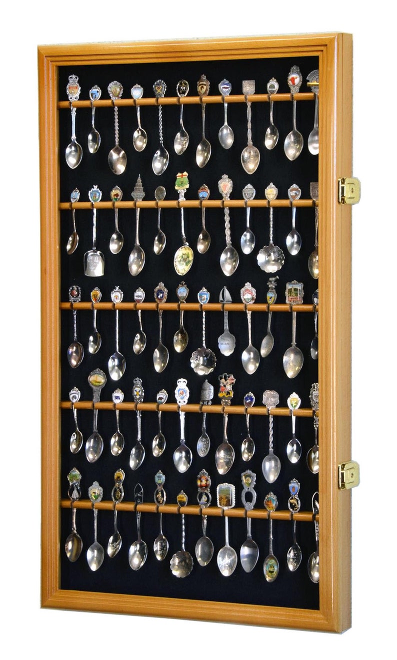 60 Spoon Display Case Wall Rack Holder Box 98 UV Etsy