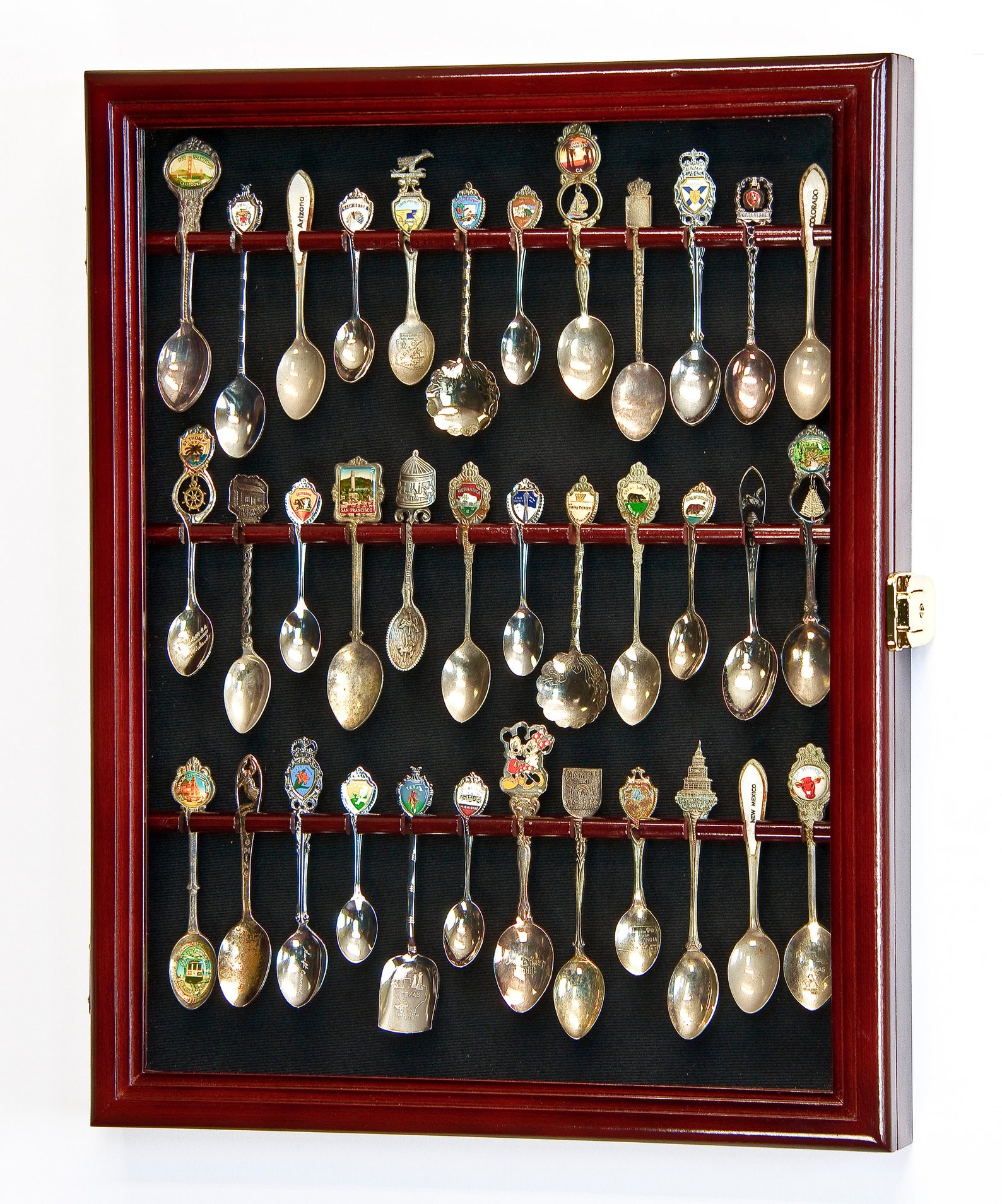 36 Spoon Display Case Wall Rack Holder Box 98 UV Etsy