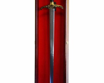 ロングソードディスプレイケースキャビネット壁掛けシャドーボックス