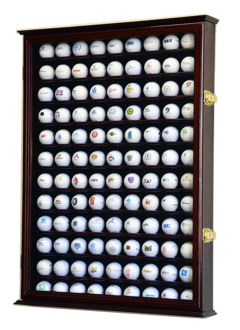 108 Golf Ball Display Case Wall Rack Holder Stand Etsy