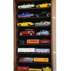 Large 1/24 Scale Diecast Model up to 16 Car Display Case Cabinet Holder Holds up to 16 Cars 1:24