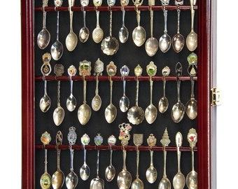 ヴィンテージ木製スプーンラック：特大30本用ディスプレイ - Etsy 日本