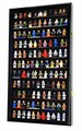 120 Minifigures Display Case Cabinet Miniatures Figurines Small Action Figure Toys Collectible Wall Shelf w/ 98% UV Protection - Lockable 