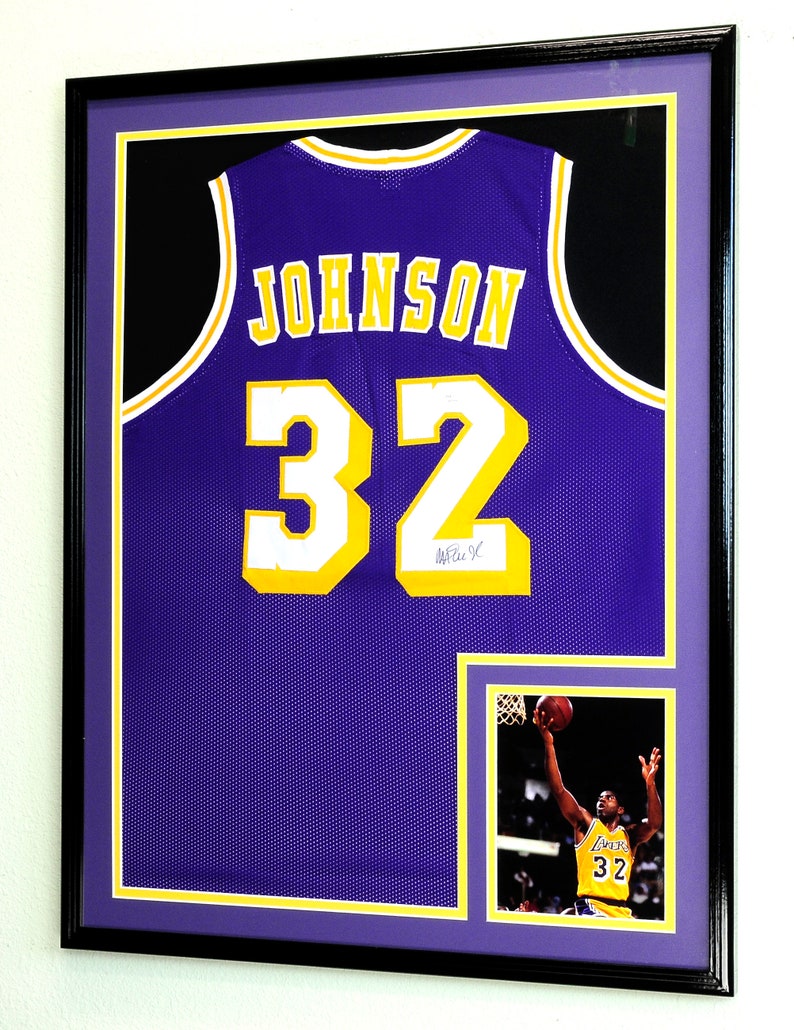 XL Double Matted Custom Framed Jersey Display Case Frame W/98 Etsy