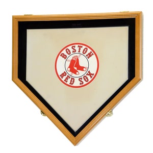 Baseball Home Plate Base Display Case Cabinet (Full-Size MLB) w/98% UV Protection - Lockable