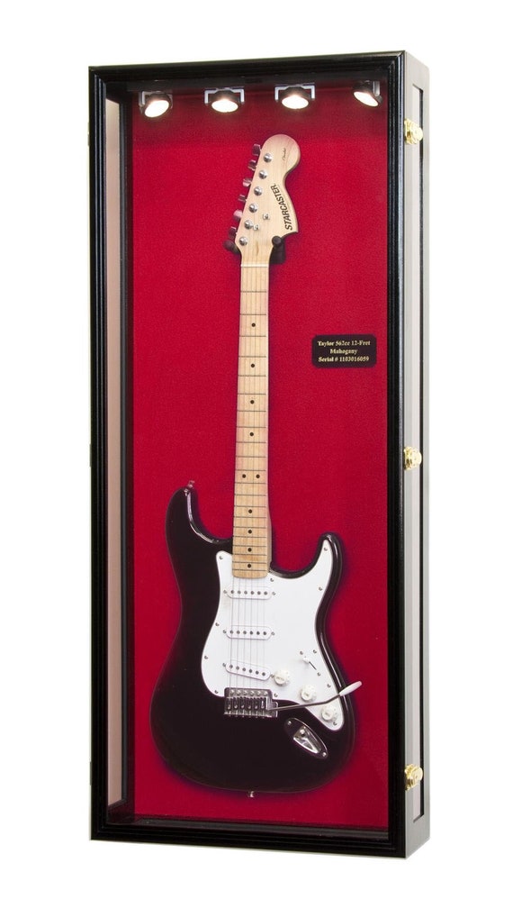 Clear Viewing Guitar Display Case Cabinet Wall Rack For Fender Clear Viewing Guitar Display Case, Guitar Storage Cabinet Uk