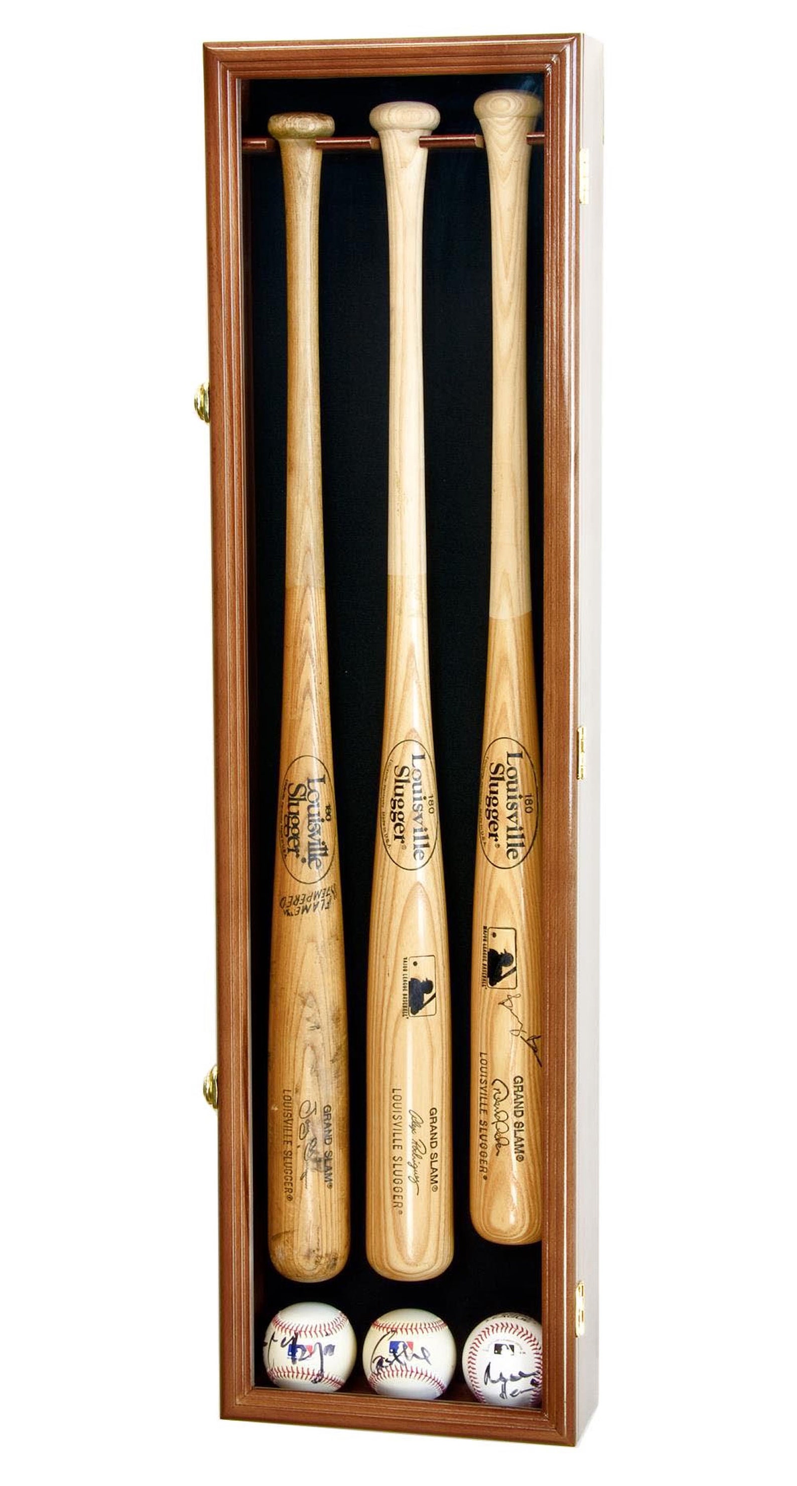 3 Baseball Bat Display Case Holder Wall Rack W/98 UV Etsy