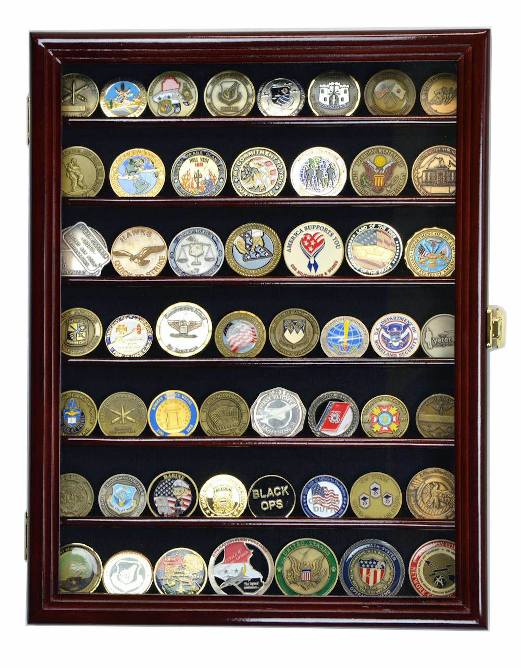 Boîte De Rangement Pour Pièces De Collection Et Médailles – Présentation Claire, étagères Amovibles, Design Acrylique Noir