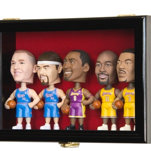 Small Bobble Head Figurine Display Case Cabinet Holder Rack w/98% UV Protection