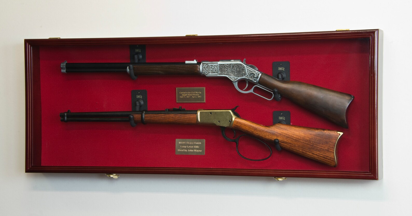 Double Rifle Gun Shotgun Display Case Wall Rack Holder Etsy