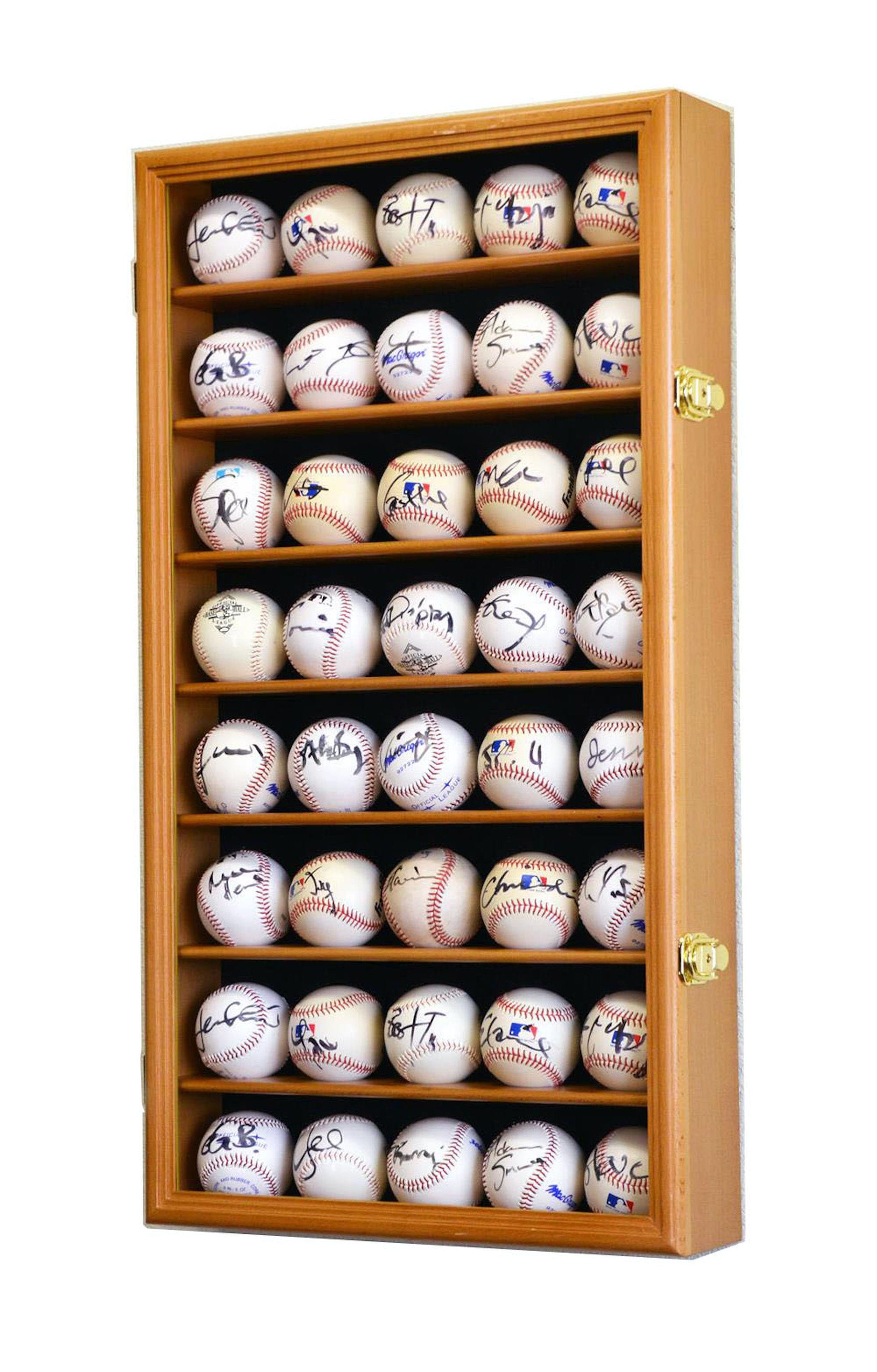 40 Baseball Ball Display Case Holder Wall Rack 98 UV Etsy