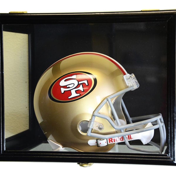 Casque de football Présentateur Armoire Étagère (montage mural / autoportant) w / 98% de protection UV - Verrouillable