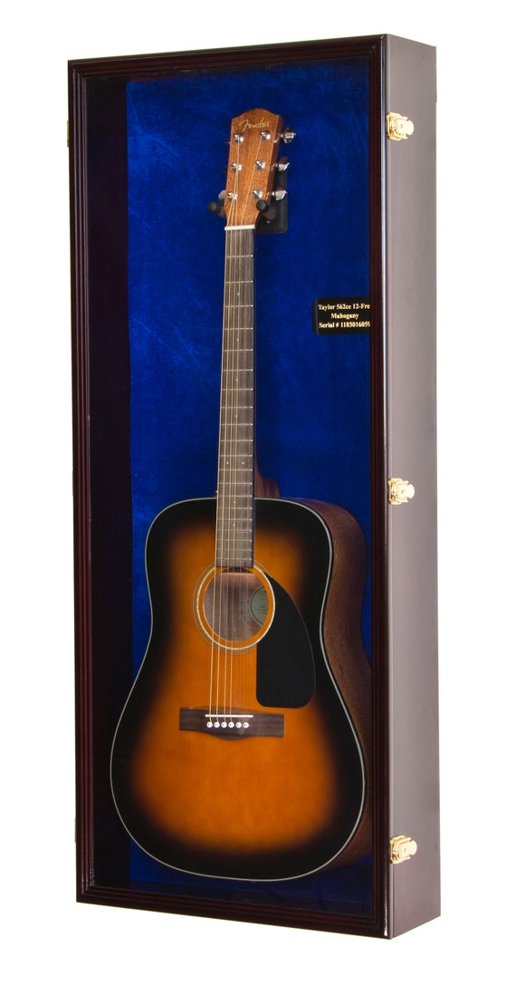 Guitar Display Case Cabinet Wall Rack for Fender Bass Acoustic - Etsy