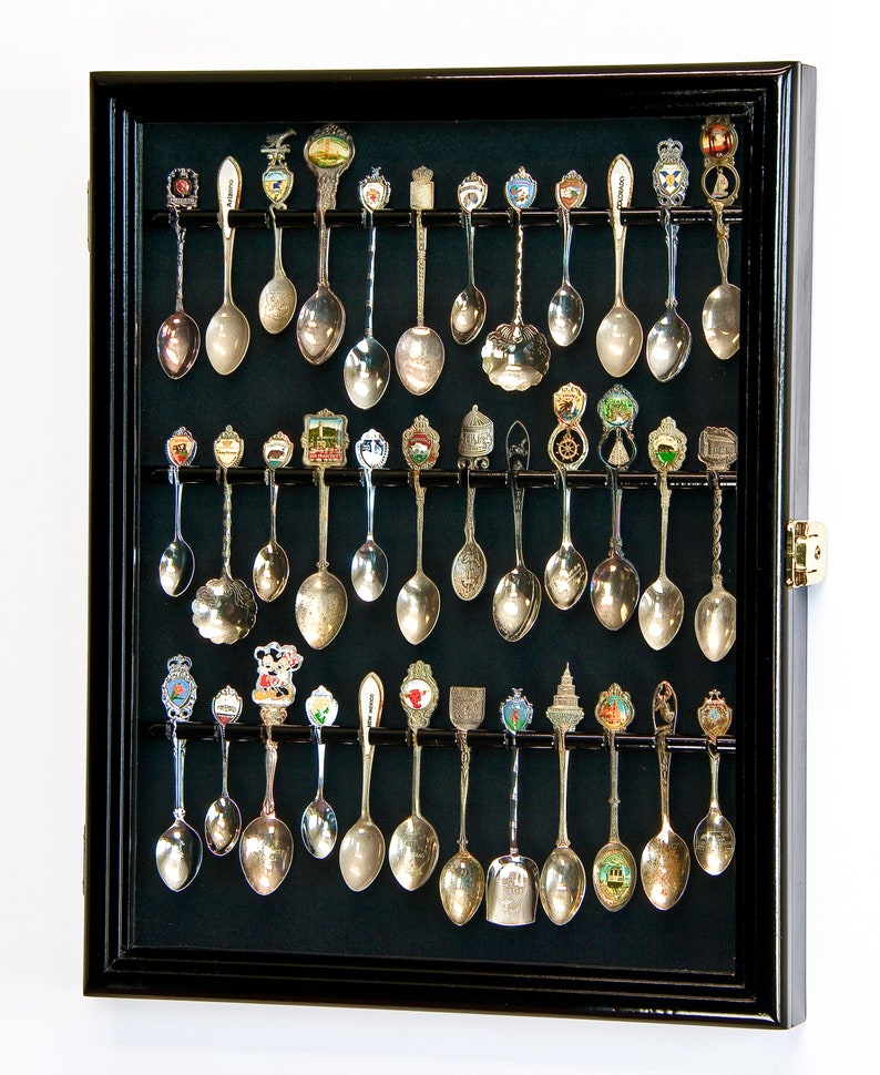 36 Spoon Display Case Wall Rack Holder Box 98 UV Etsy