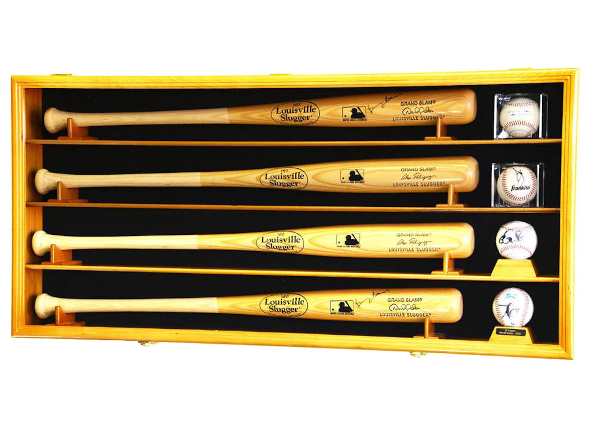 Softball Set Wooden Baseball Bats FKUMLUN Baseball Softball Bat Wall Mount Bat Display Case Mini Baseball Bat Baseball Bat Wall Mount