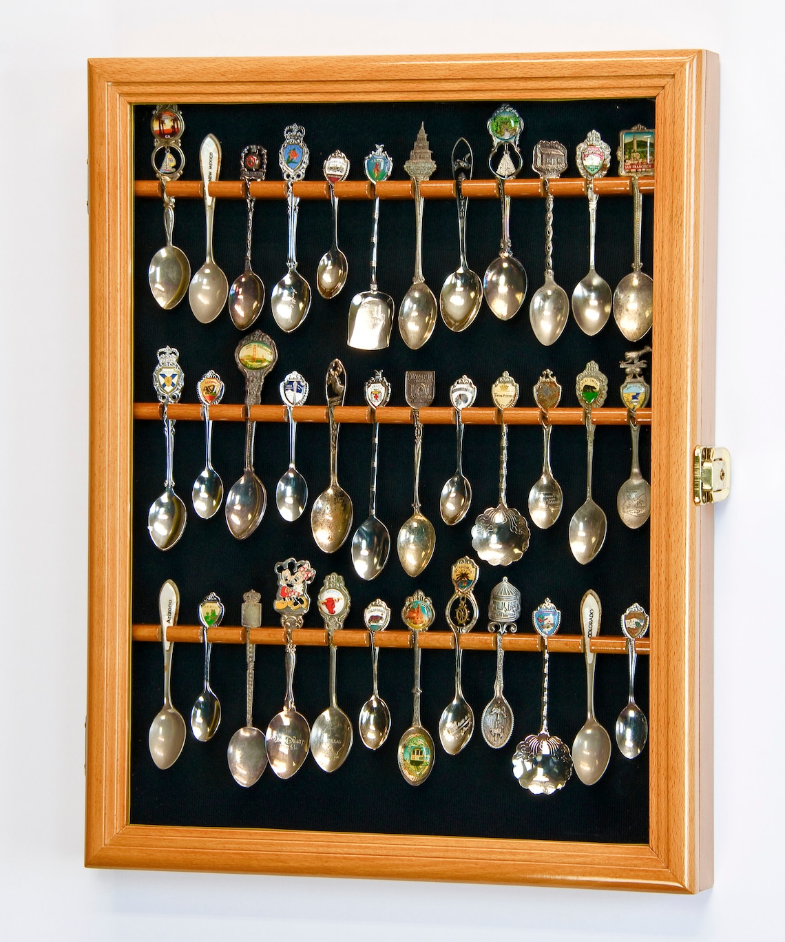 36 Spoon Display Case Wall Rack Holder Box 98 UV Etsy