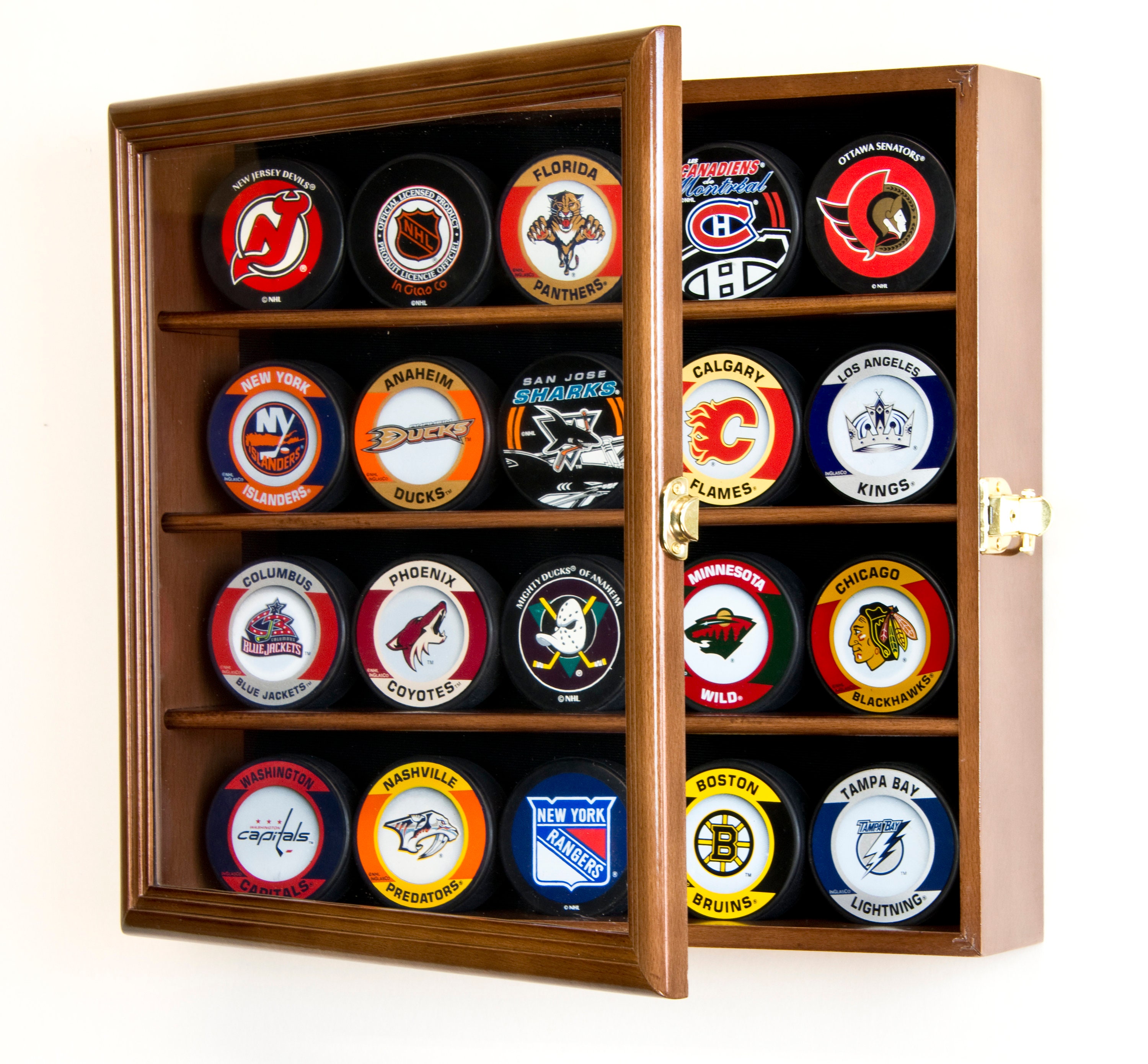 20 Hockey Puck Display Case Holder Rack Stand 98 UV Etsy Canada