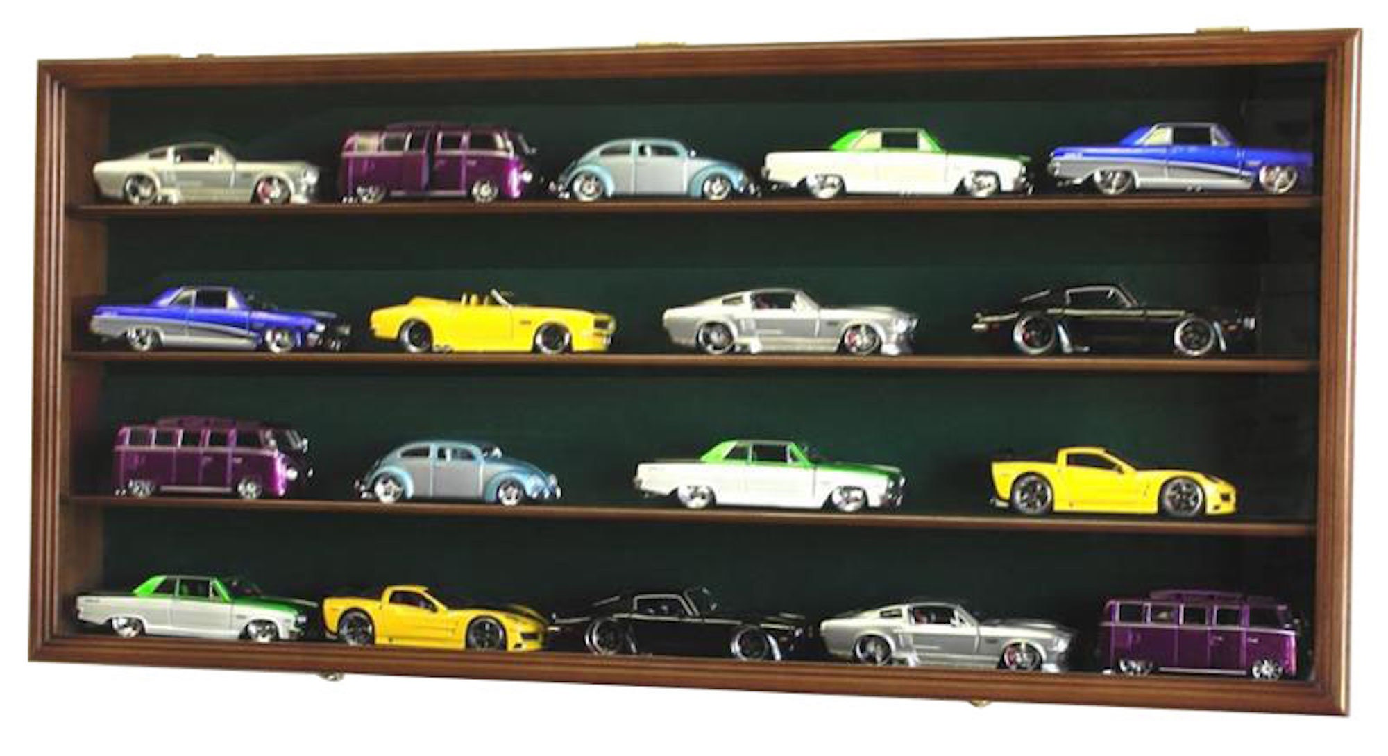 Vetrina espositiva per modellini di auto in 1/64, scena