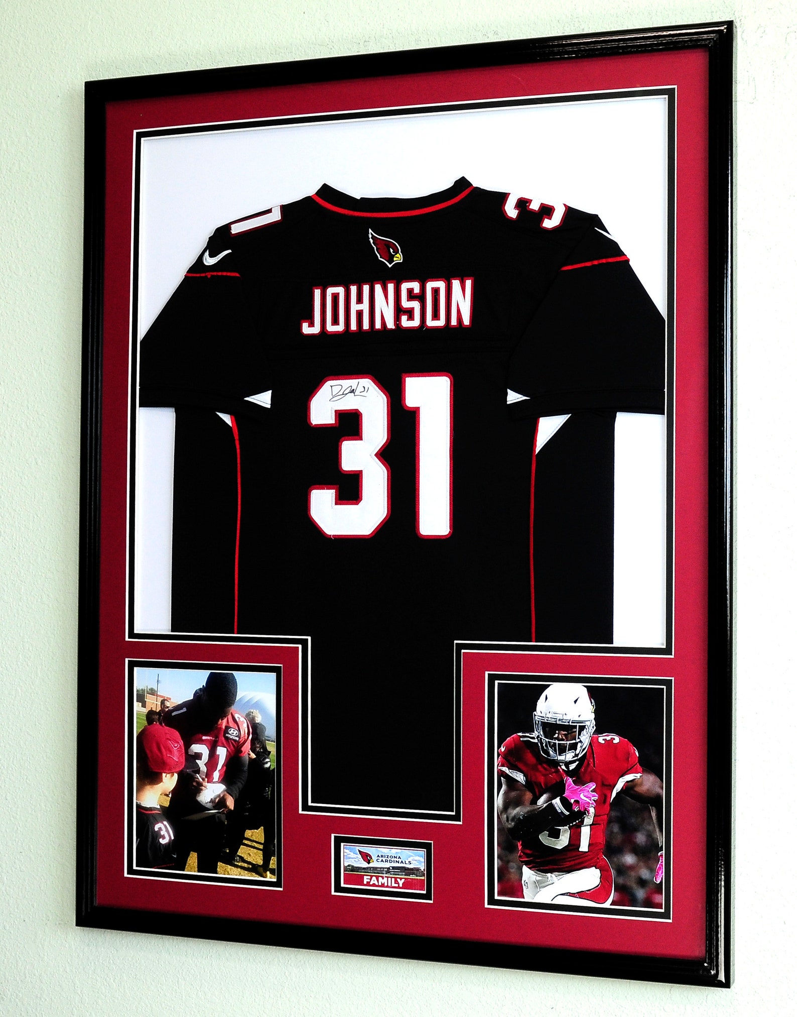 XL Double Matted Custom Framed Jersey Display Case Frame Matting Cutout