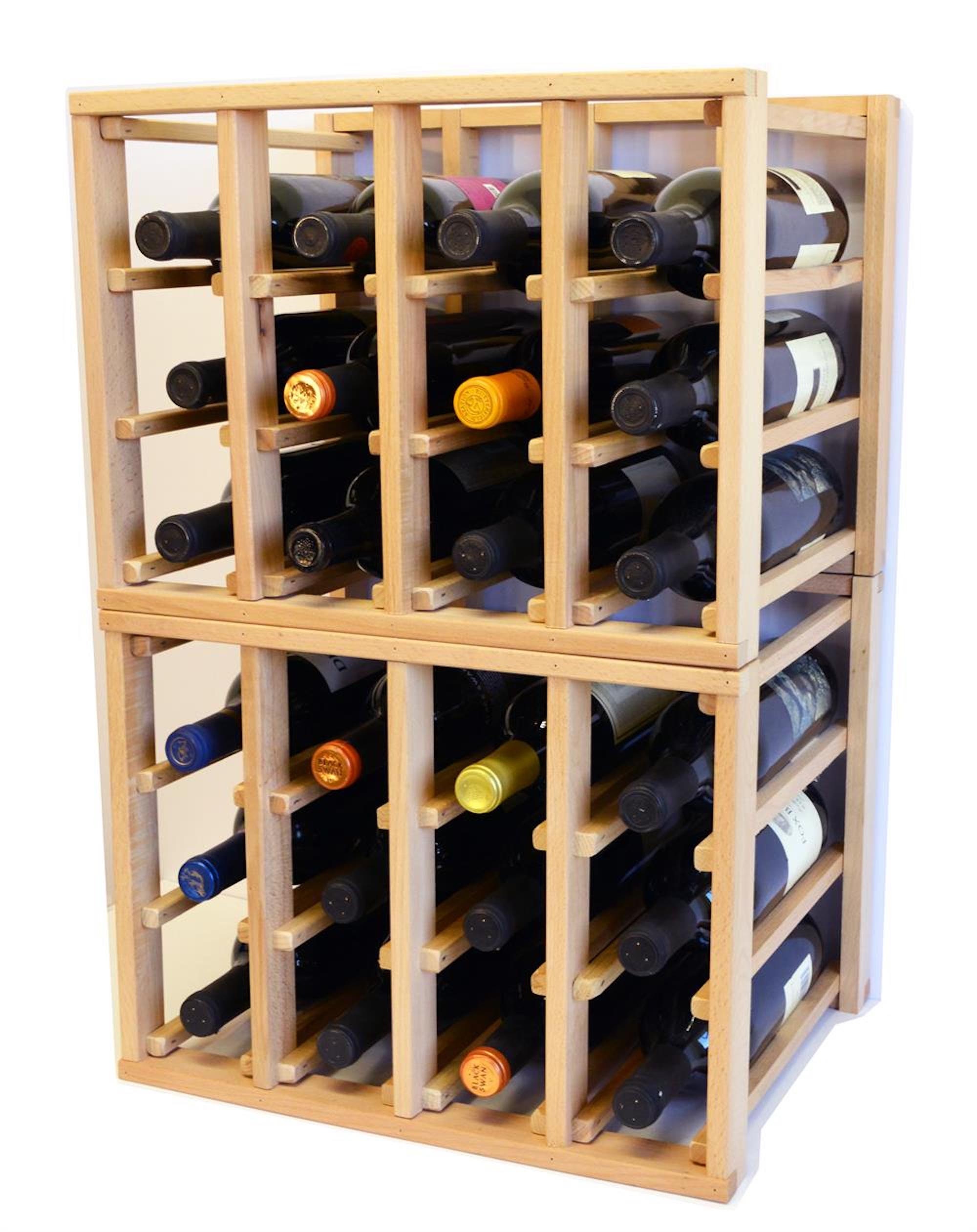 Grit blik Auroch 24 flessen modulair stapelbaar wijnrek stapel zoveel sets - Etsy Nederland