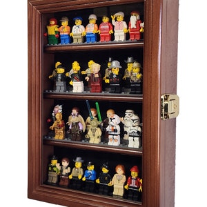 XS-minifiguren Minifiguren Vitrinekast Kleine actiefiguurspeelgoed Verzamelobject Wandplank met 98% uv-bescherming - afsluitbaar