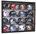 16 Riddell Mini Helmet Helmets Display Case Cabinet Wall Rack NFL Football 98% UV Protection Lockable 