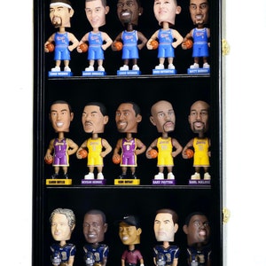 Bobble Head Figurine Action Figures Display Case Cabinet Holder Rack w/98% UV Protection