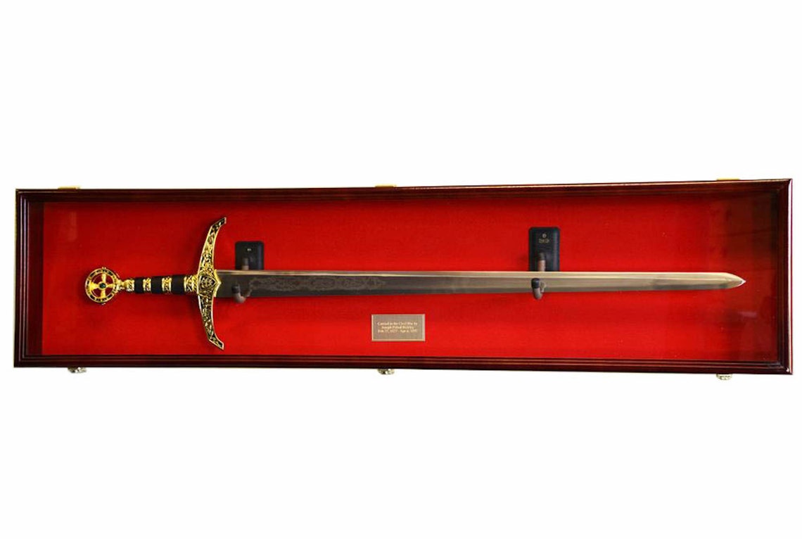 Single Sword Display - Deluxe Wall Mount (USMC Jamaica