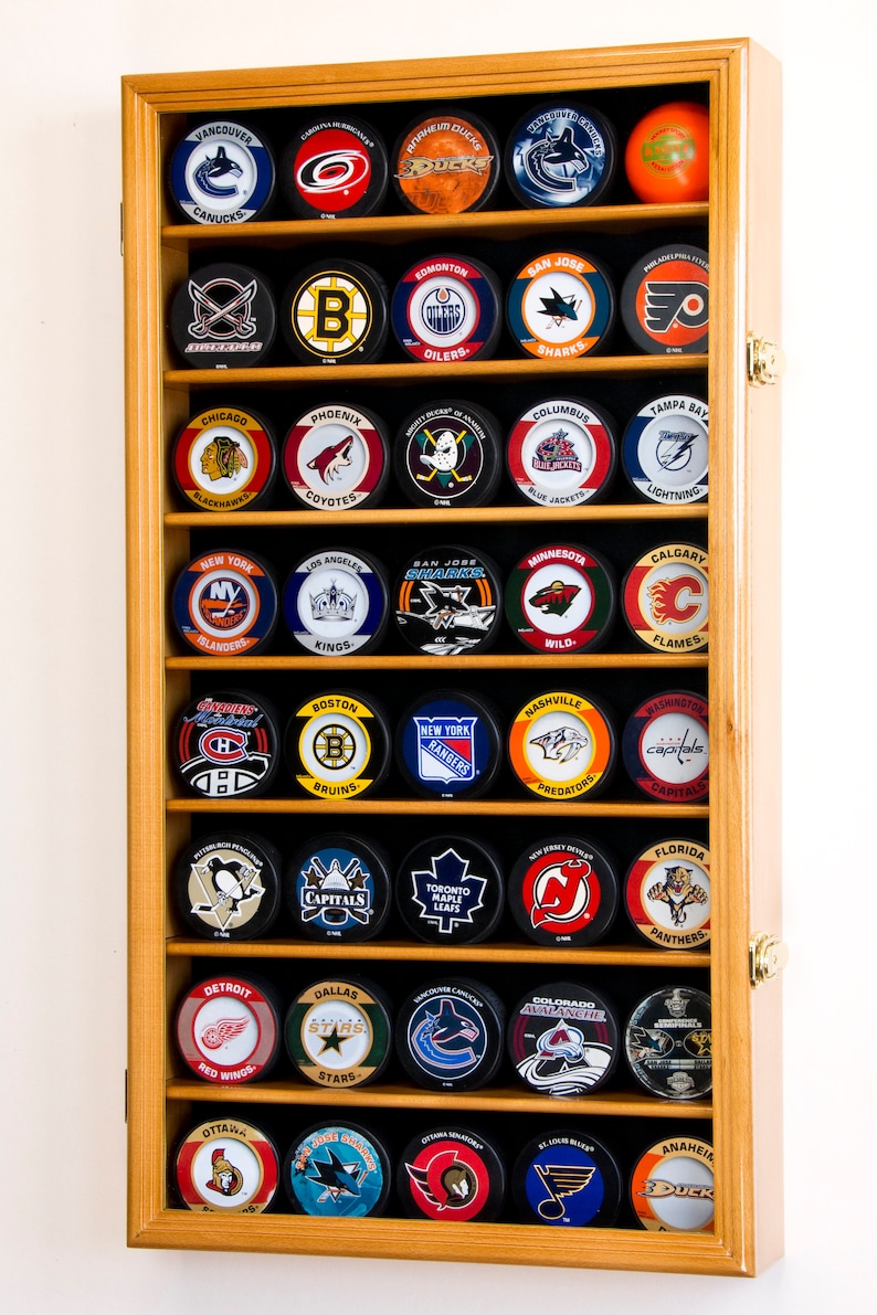 40 Hockey Puck Display Case Holder Rack Stand 98 UV Etsy