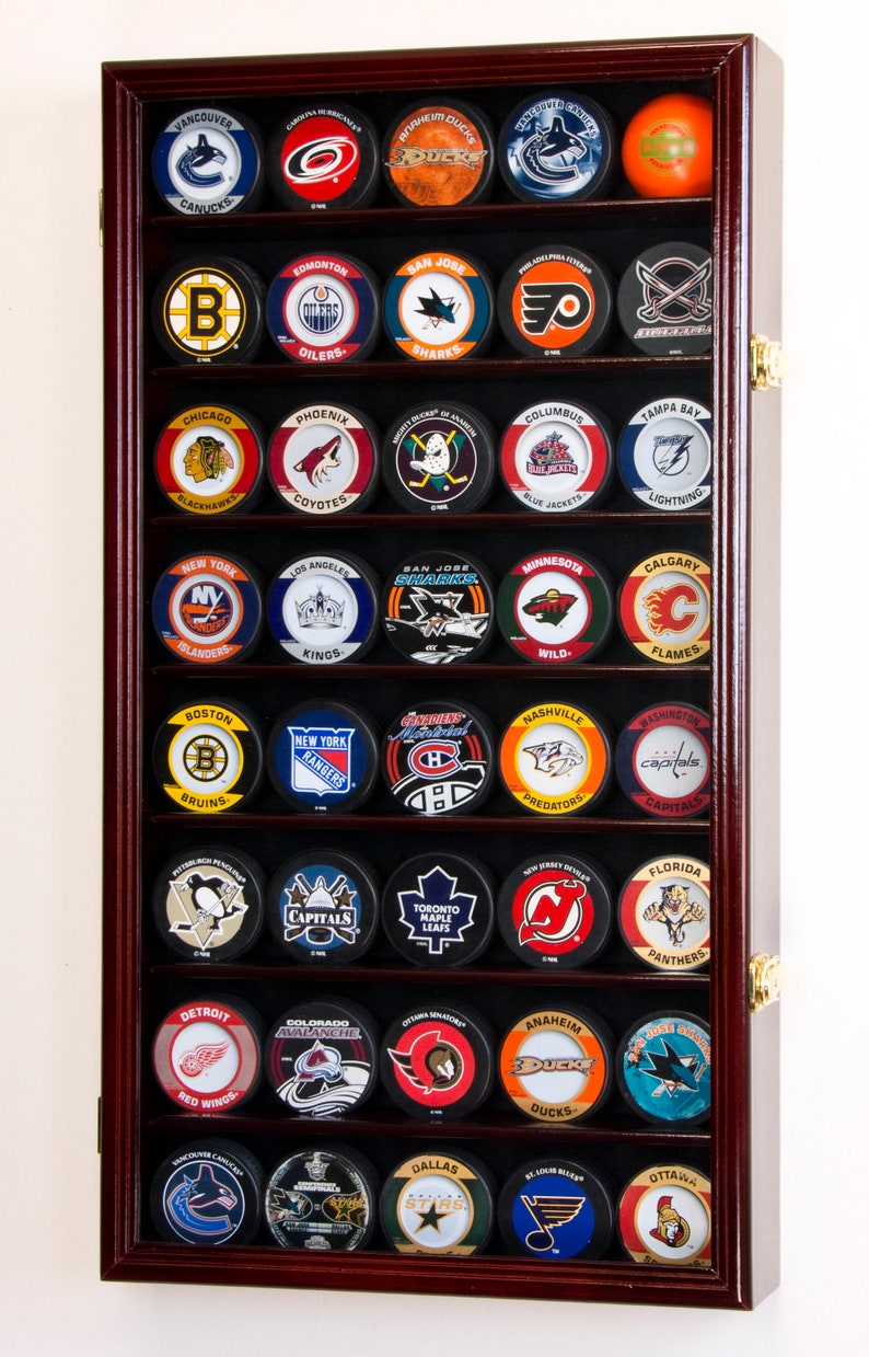 40 Hockey Puck Display Case Holder Rack Stand 98 UV Etsy