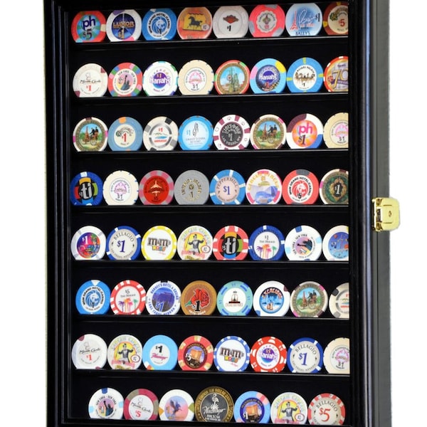 Harley Poker Chip Display Case Etsy