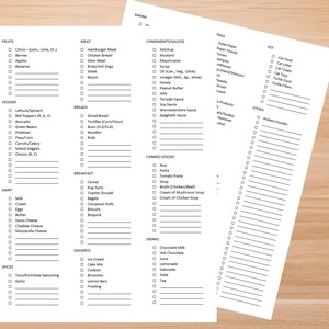 Ultimate Grocery List