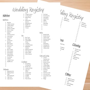 Ultimate Wedding Registry Checklist