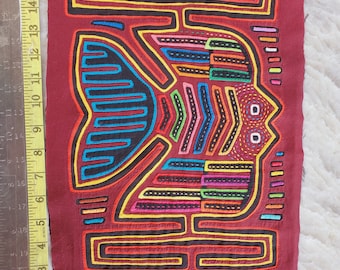 2000 6478 mola indian style unique embroidery handmade one of its kind.