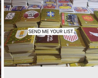 complete your album Panini World cup 2022 Qatar regular stickers 10 x 4.50 Latin America OR USA Version
