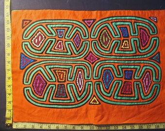 1800 4041 Unique folk art from Panama Kuna yala original authentic