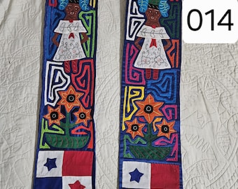 Estola de graduación mola hecha a mano bandera de Panamá 0014