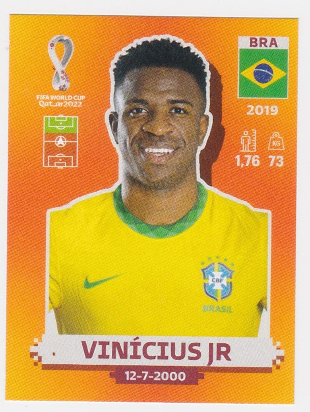 2022 Panini World Cup Qatar Stickers ! Team Brazil