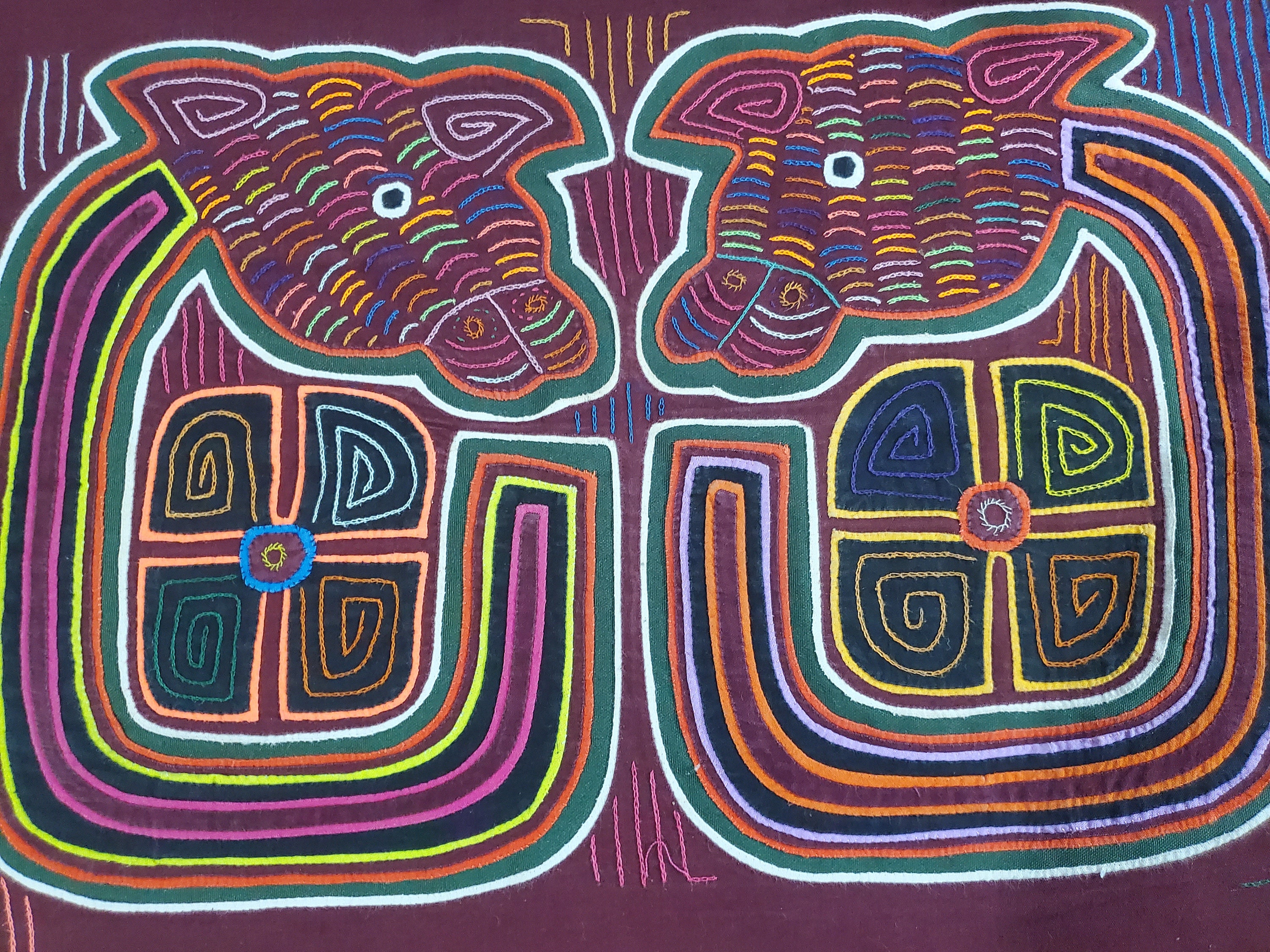 1800 8687 Mola Unframed Unique Style Made in Panama - Etsy