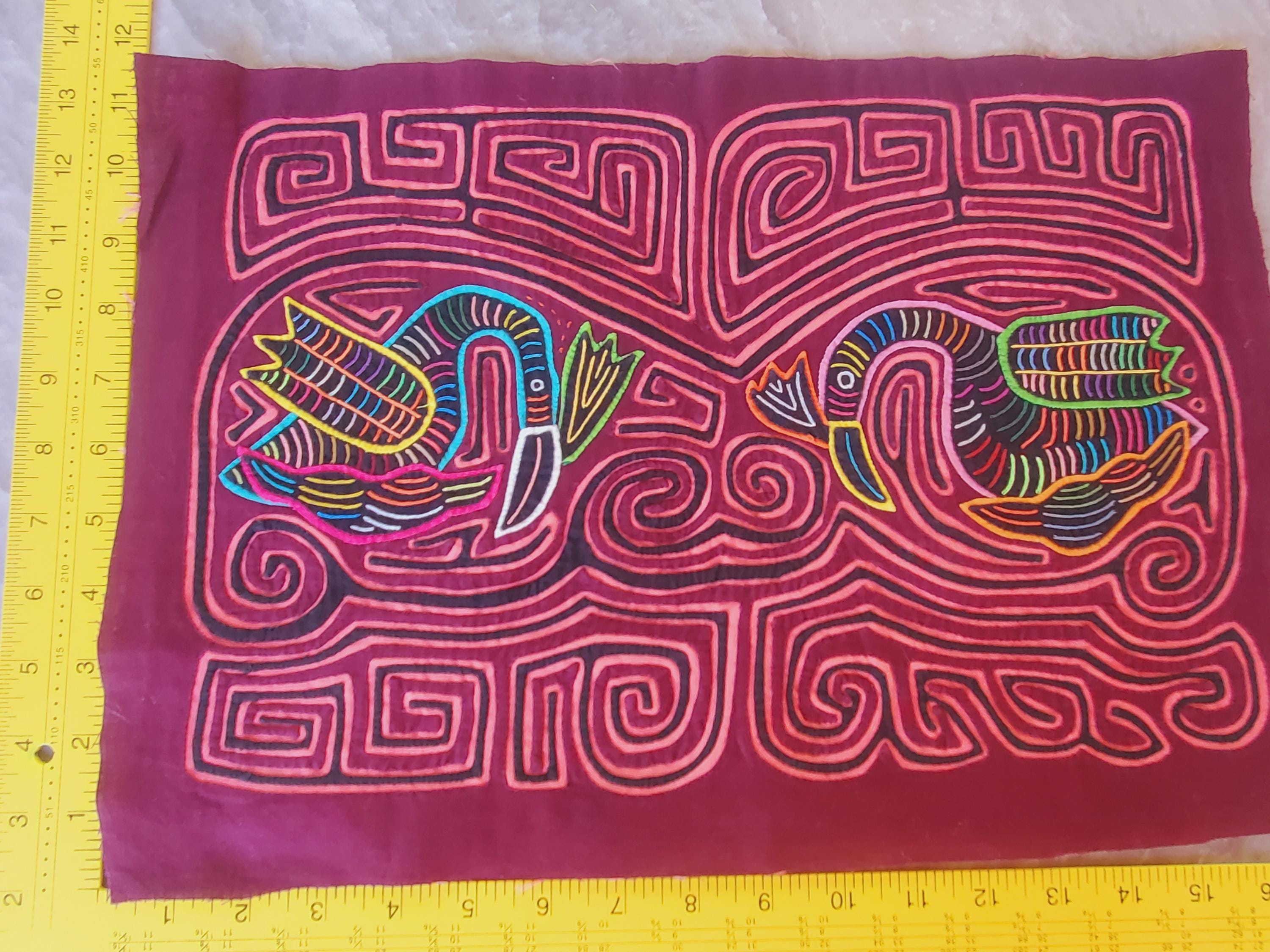 MOLA パナマ 2100 3238 Molas Unframed Textile Wall Hanging - Etsy