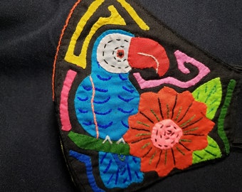 700 93806 cute fish animal plant flower bird mola face mask one of a kind style original