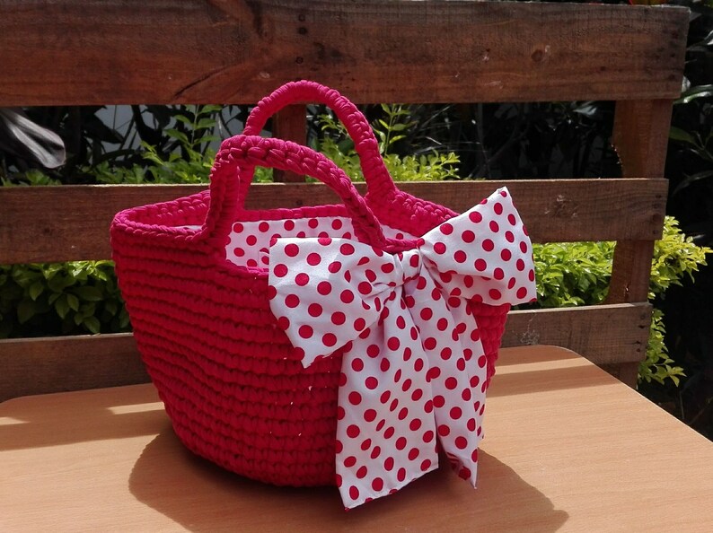 Handbag Handmade Women Bag Beach Bag Tote Crochet Purse Shopping bag Red Crochet Bag Slouchy Bag. Crochet Bag