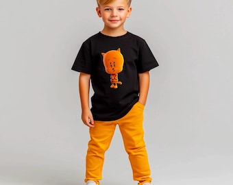 Cartoon Cat Kids Shirt, Movie Character Tee