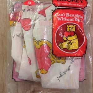 Vintage Jockey Boxers 38 Herzen / Bären Bild 1