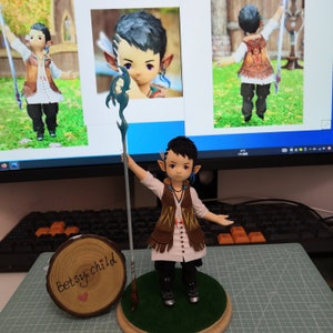 Fully Personalized/Customized Anime game character Polymer Clay figure/figurines