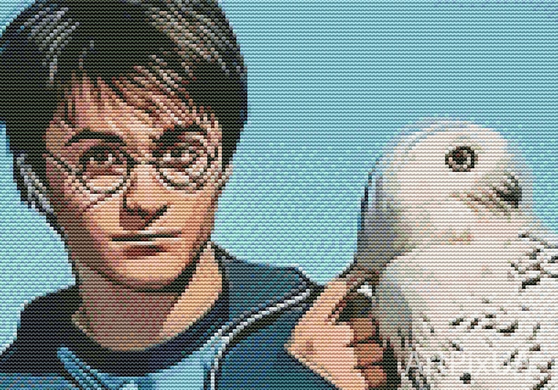 Harry Potter Cross Stitch Pattern PDF. Harry Potter Owl Photo Etsy