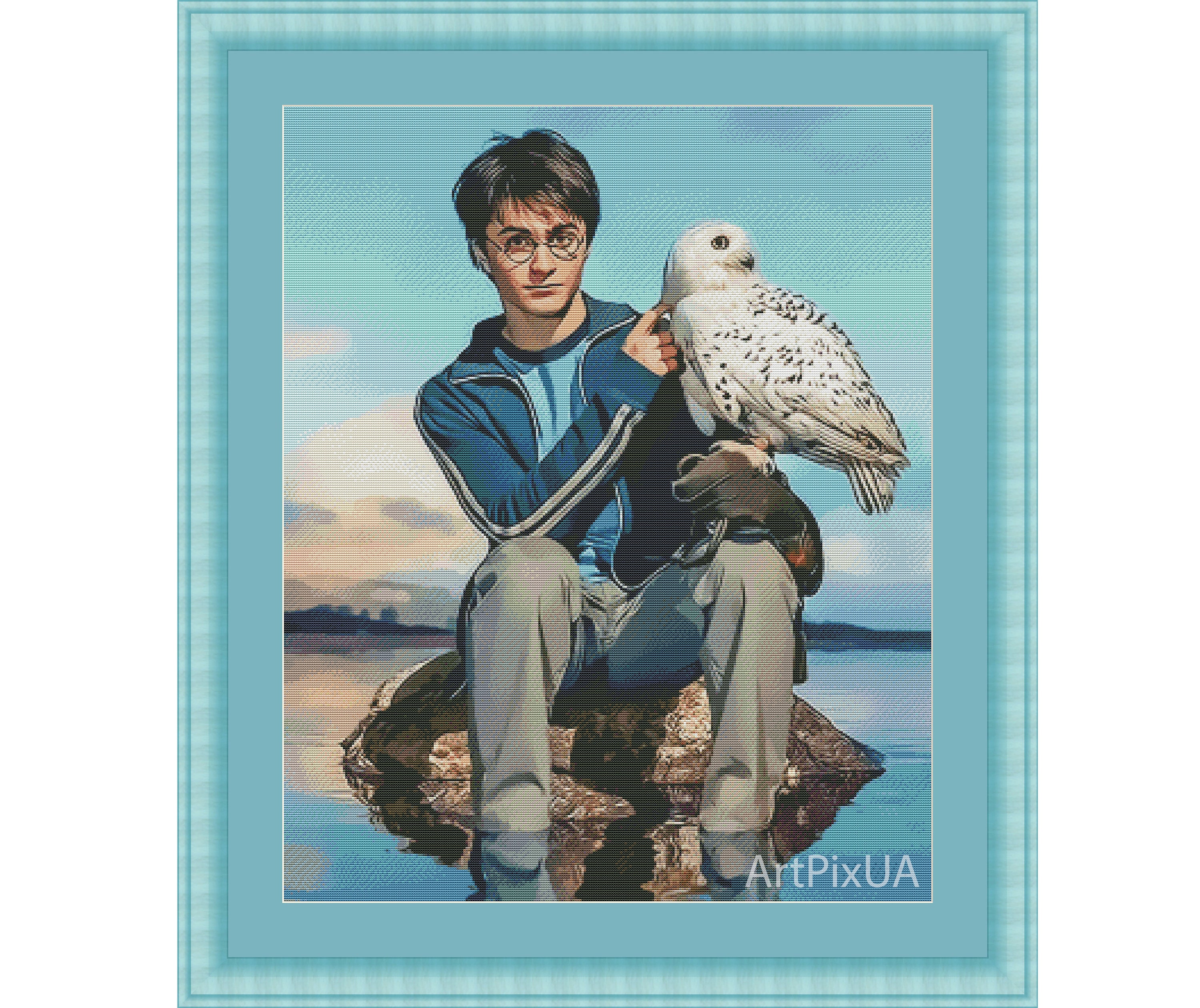 Cross stitch pattern Harry Potter. Harry Potter Owl embroidery | Etsy