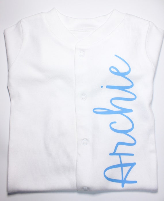 personalised baby grows next
