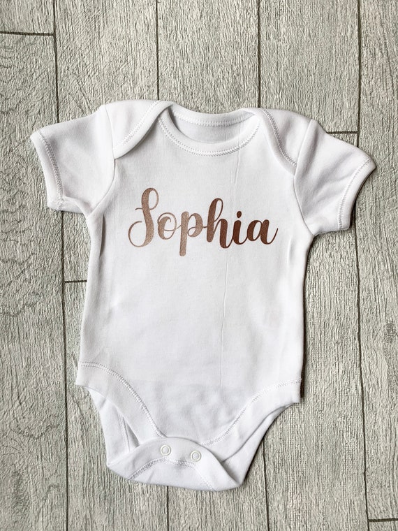personalised baby vests
